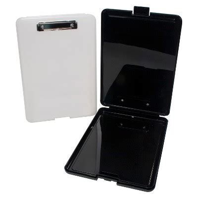 plastic document holder with clipboard.